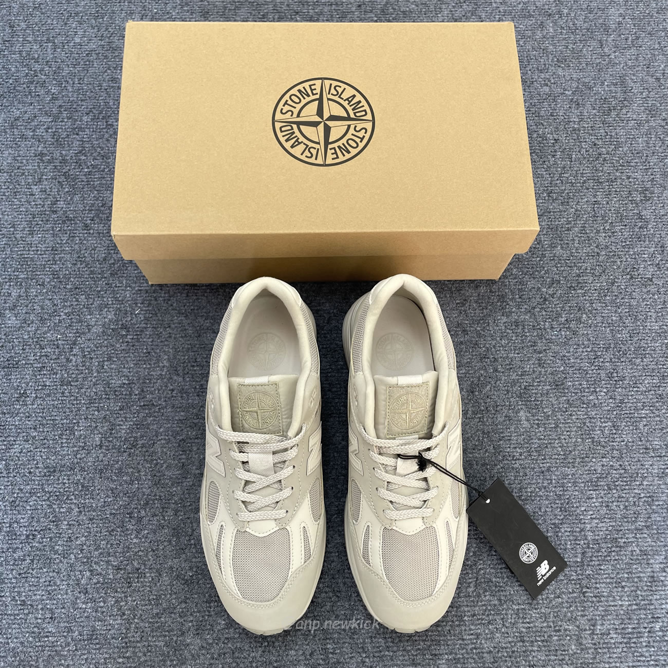 New Balance 991v2 Miuk Stone Island Ghost Pack Sand U991se2 (2) - newkick.org