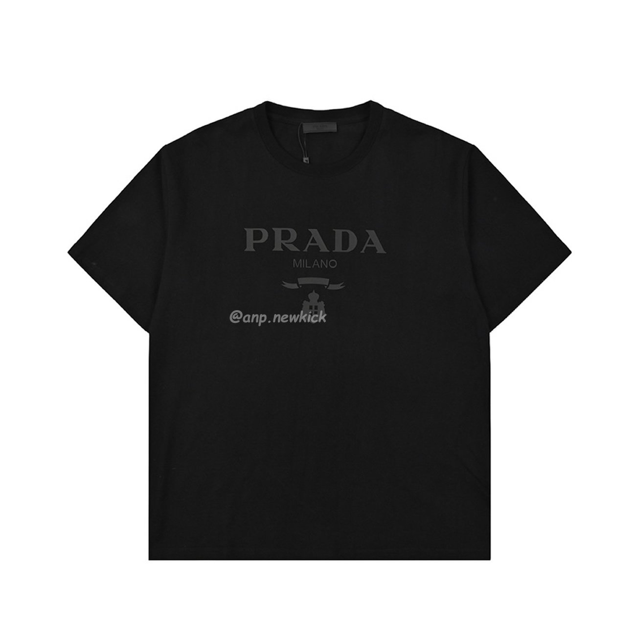 Prada Raised Logo Round Neck T Shirt (10) - newkick.org