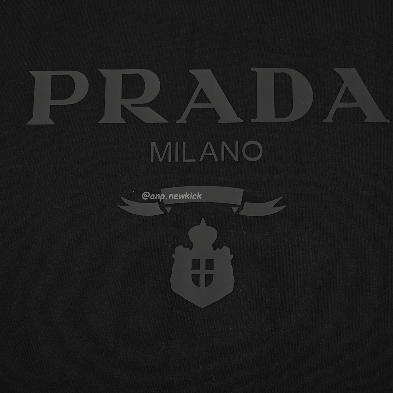 Prada Raised Logo Round Neck T Shirt (7) - newkick.org