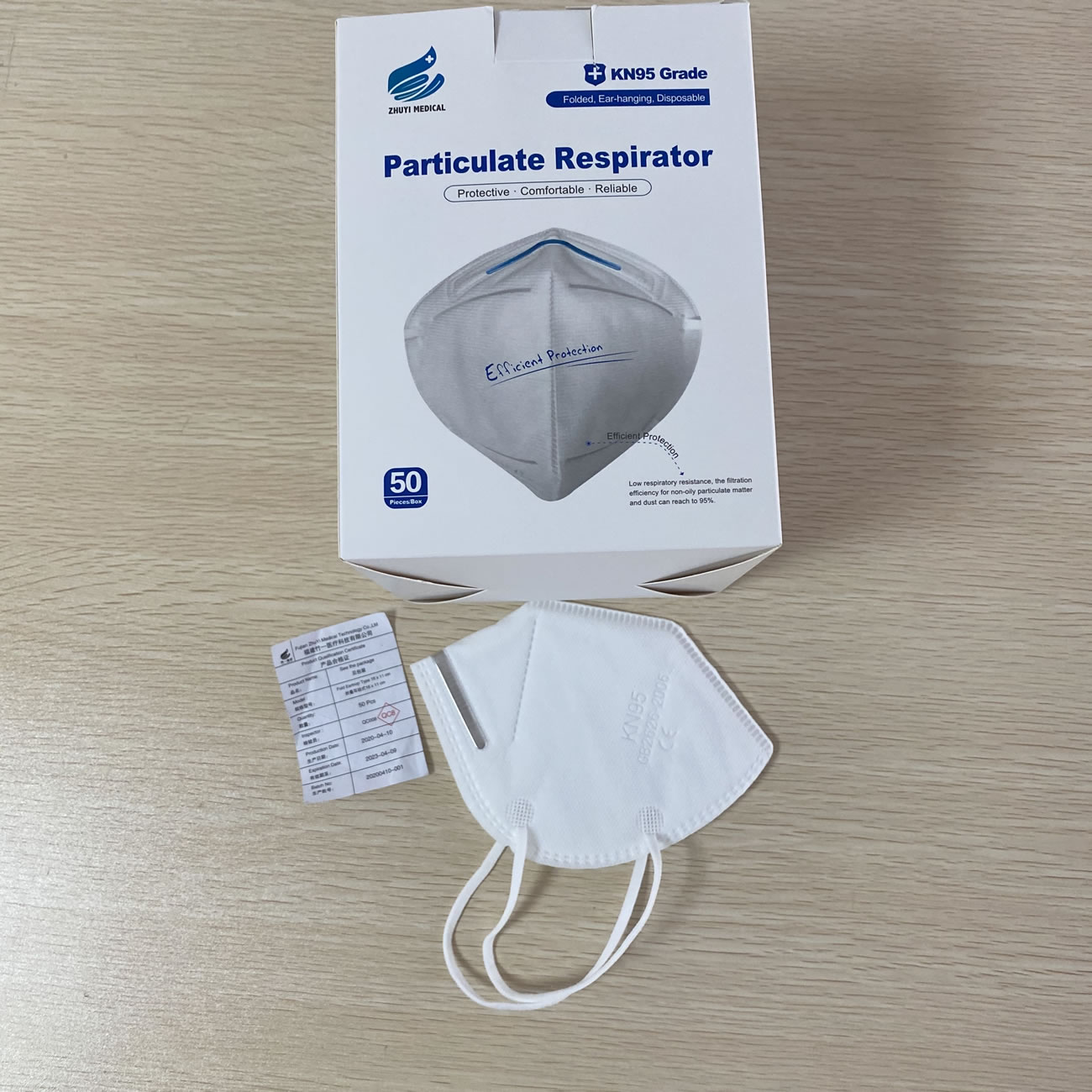 FFP2 Mask Cover KN95 Grade In Chinese Particulate Respirator 50Pieces/Box Model Z9501