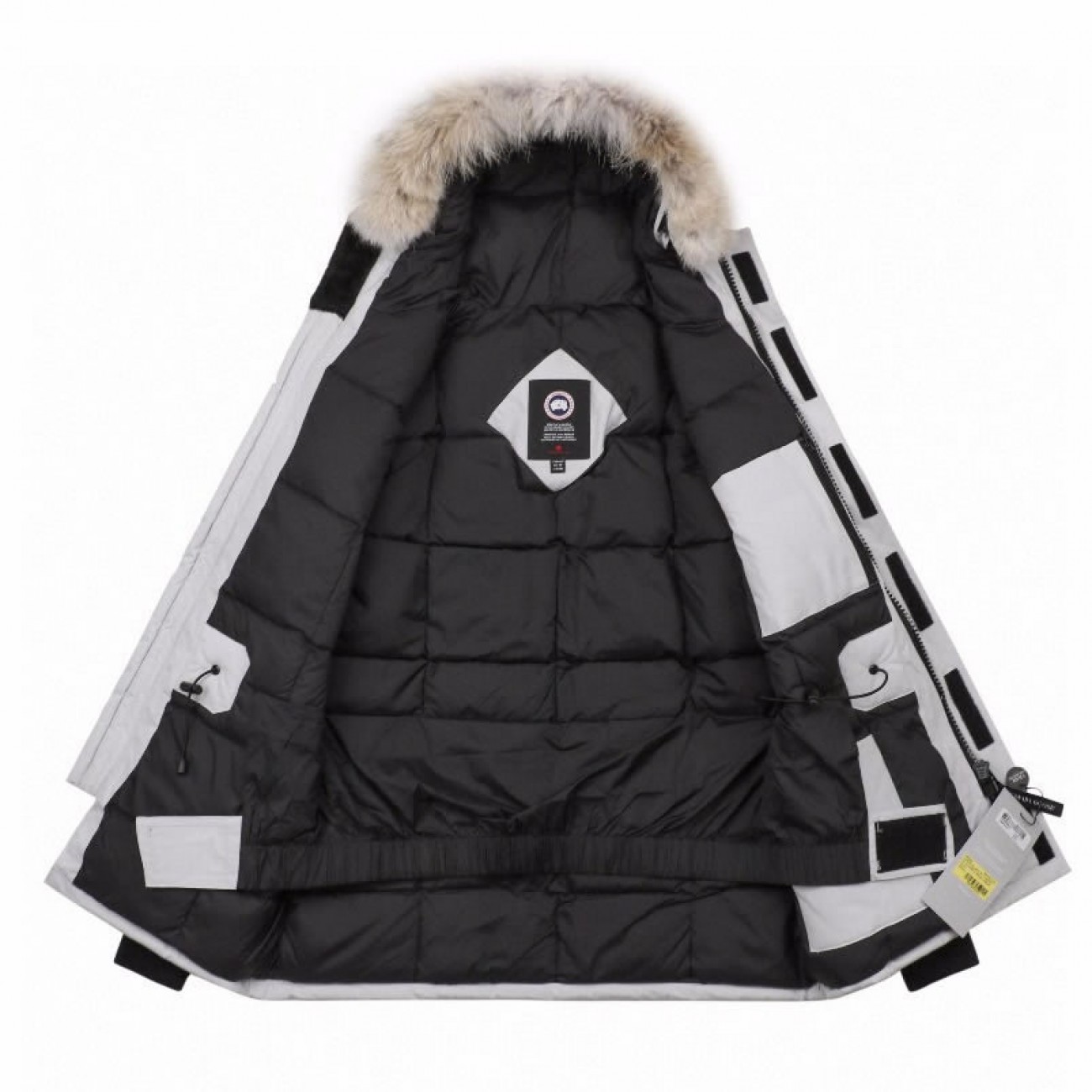 08 ' Canada Goose '19FW Expedition 4660MA Down Jacket Coat "Silver White"