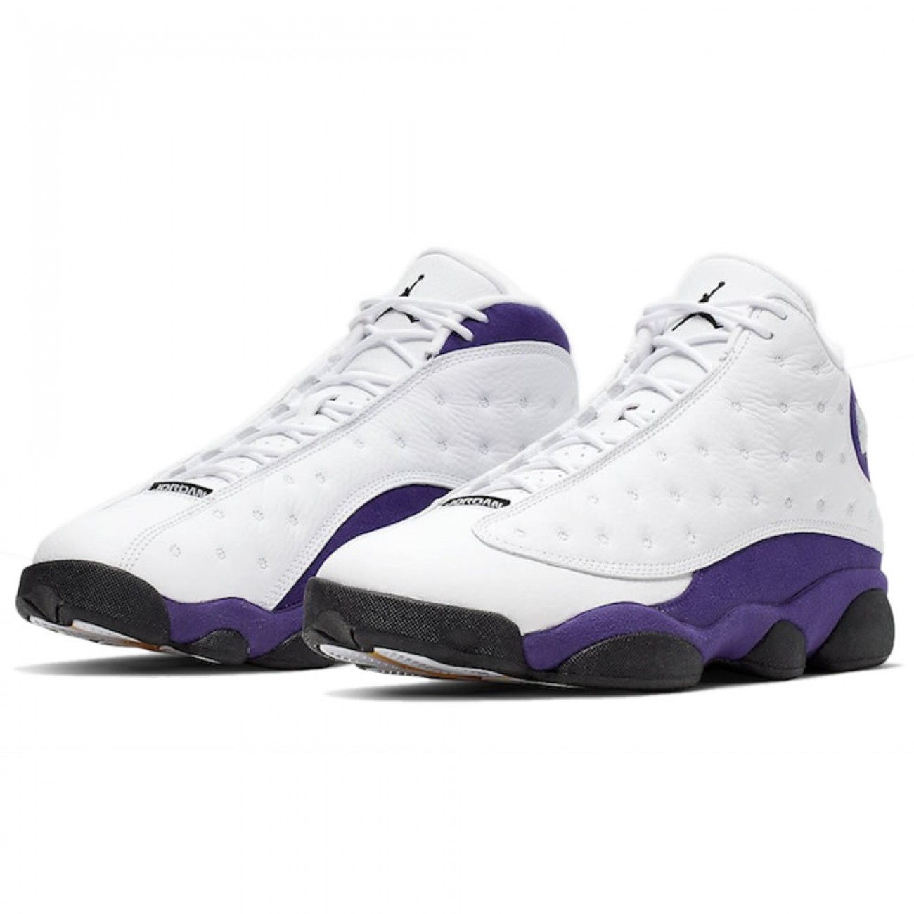 Air Jordan 13 "Lakers" White Black Court Purple University Gold 414571-105