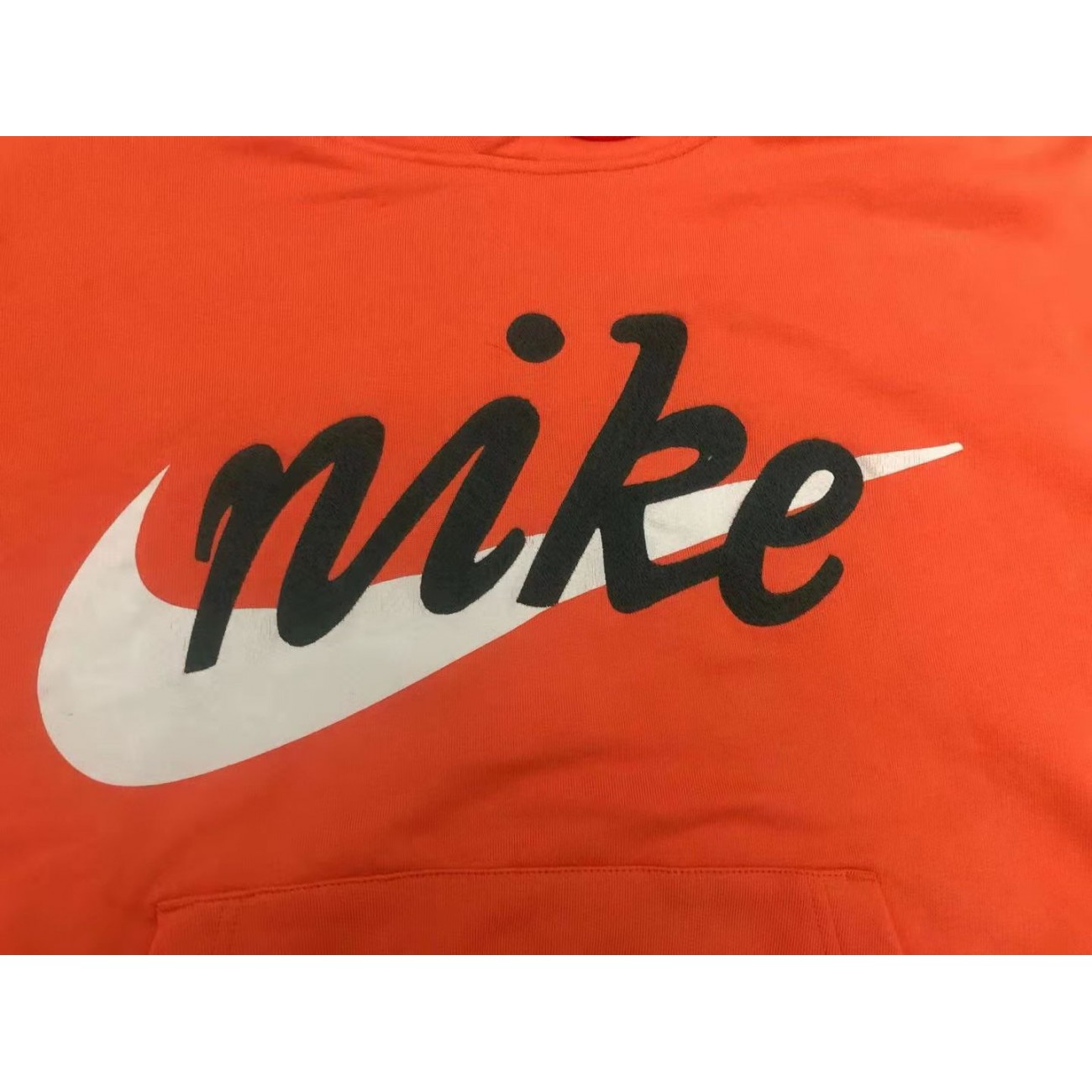 Nike Just Do It Hoodie Black & Orange