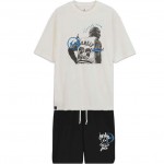 Travis Scott Cactus Jack x Jordan T-Shirt Khaki/Desert White Shorts Black