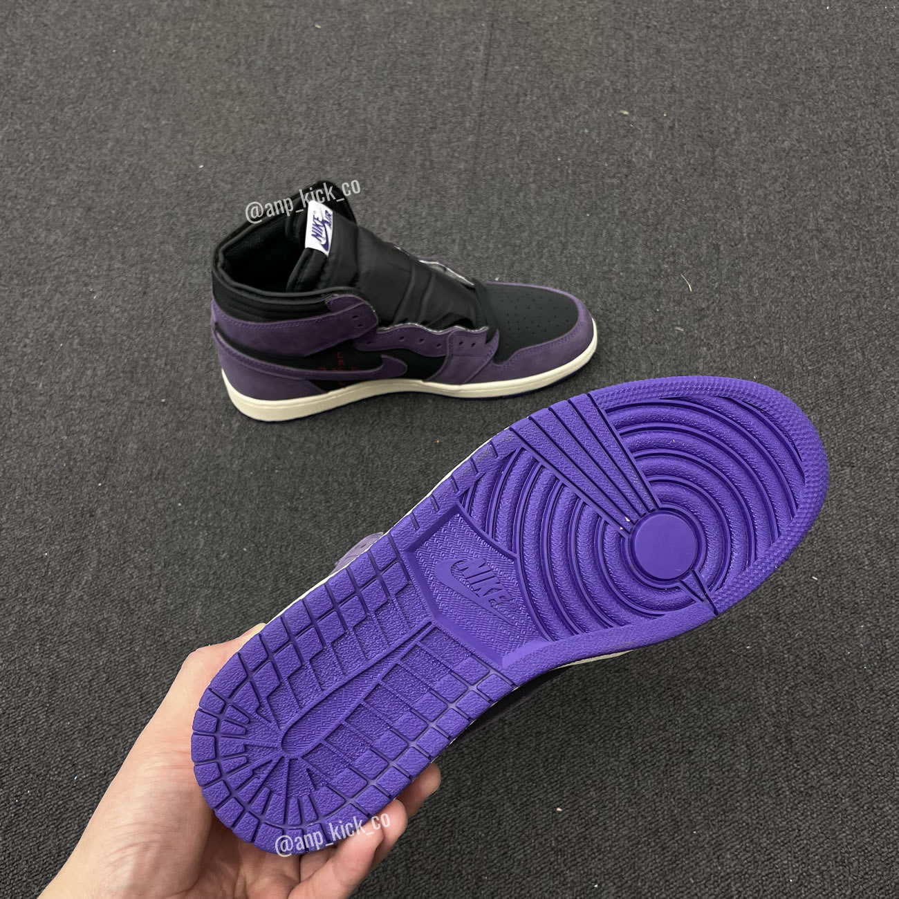 Travis Scott x Air Jordan 1 High OG SP "Purple/Black" Custom Making