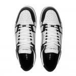 A.M.I.R.I Skel Top Low Leather Sneakers Black White MFS003-000