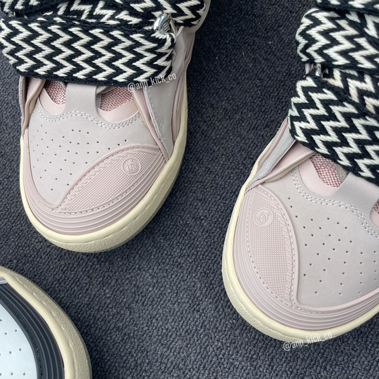 L.A.N.V.I.N Leather Curb Sneakers Pink DRAG-A2051