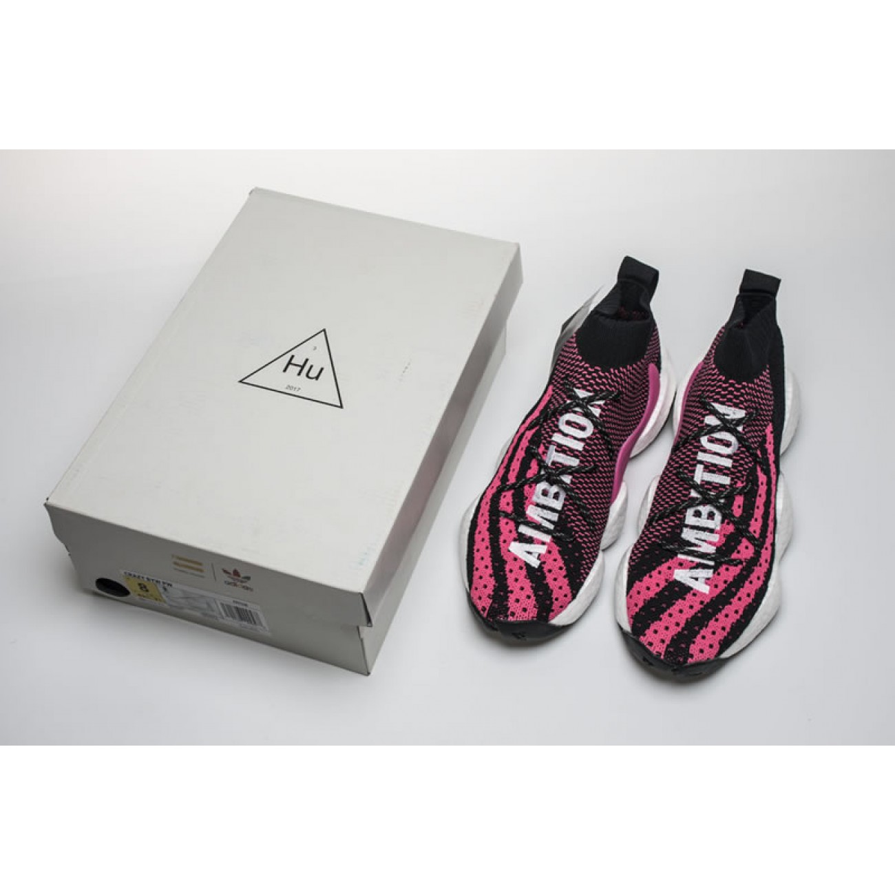 Pharrell Williams x adidas Crazy BYW "Solar Pink" Black Mens Womens Size Basketball Shoes G28182
