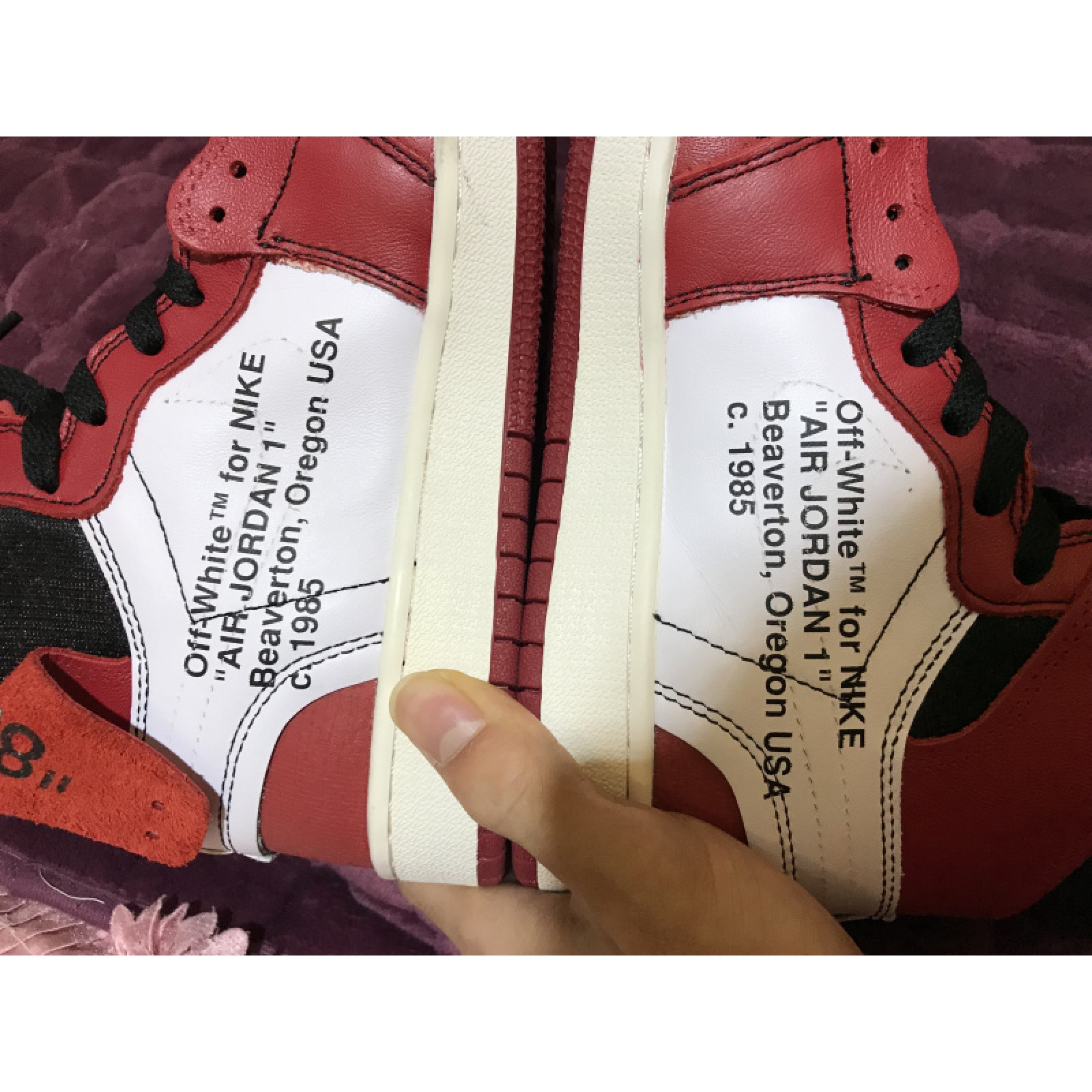 Off White X Air Jordan 1 Chicago Mens Gs Aa3834 101 