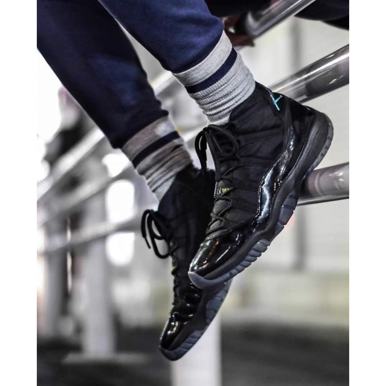 Air Jordan 11 "Gamma Blue" Price On Feet Outfit 378037-006