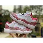 Air Jordan 11 Low Womens Wmns "Snakeskin" 2019 Pink Shoes AH7860-106