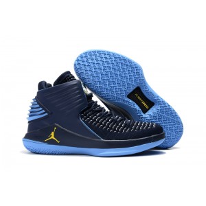 Air Jordan 32 XXXII Deep Blue/Grey/Yellow