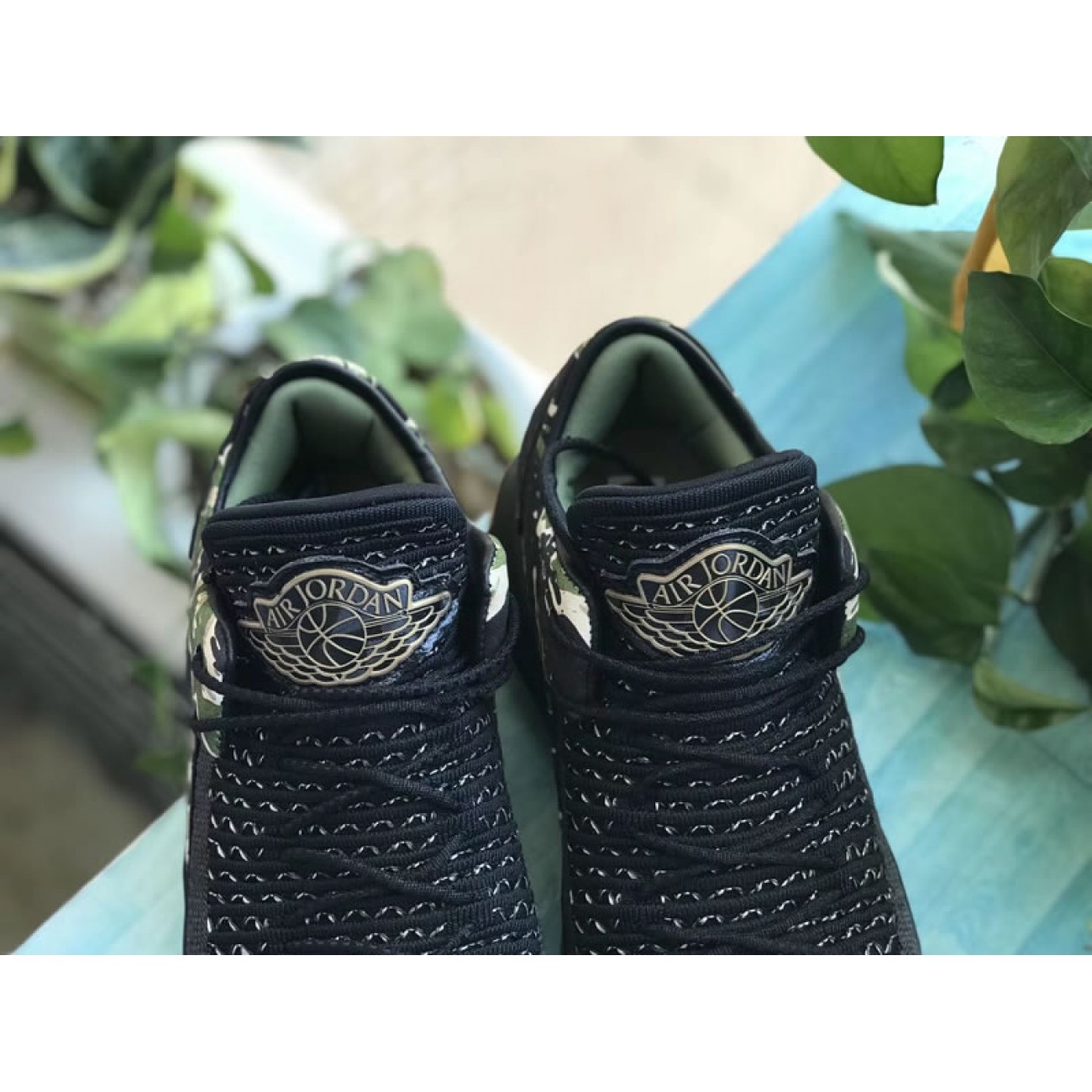 Air Jordan 32 Low "Tiger Camo" Black AH3347-021