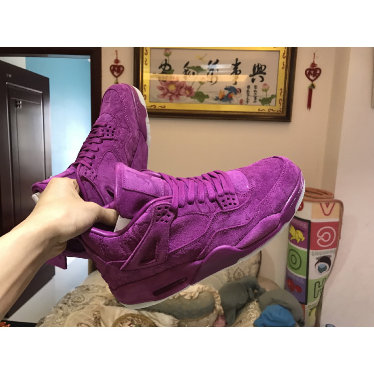 Air Jordan 4 x KAWS Purple 930155-027