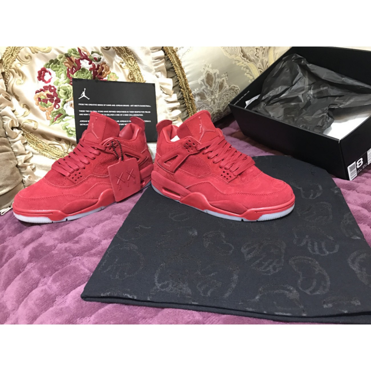 Air Jordan 4 x KAWS Red 930155-609