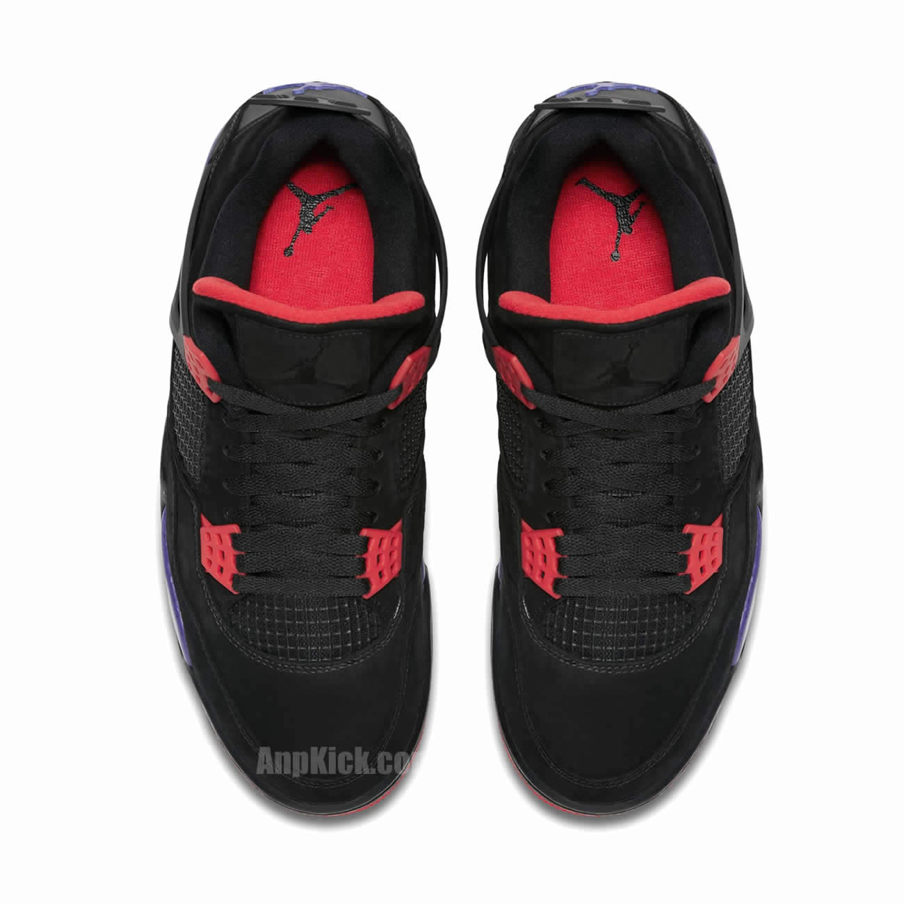 Air Jordan Retro 4 "Raptors" Black Purple Shoes For Sale AQ3816-065