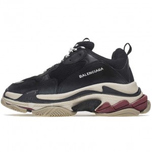 Balenciaga Triple S Sneakers Black/Red Shoes 483513W06E1 1000