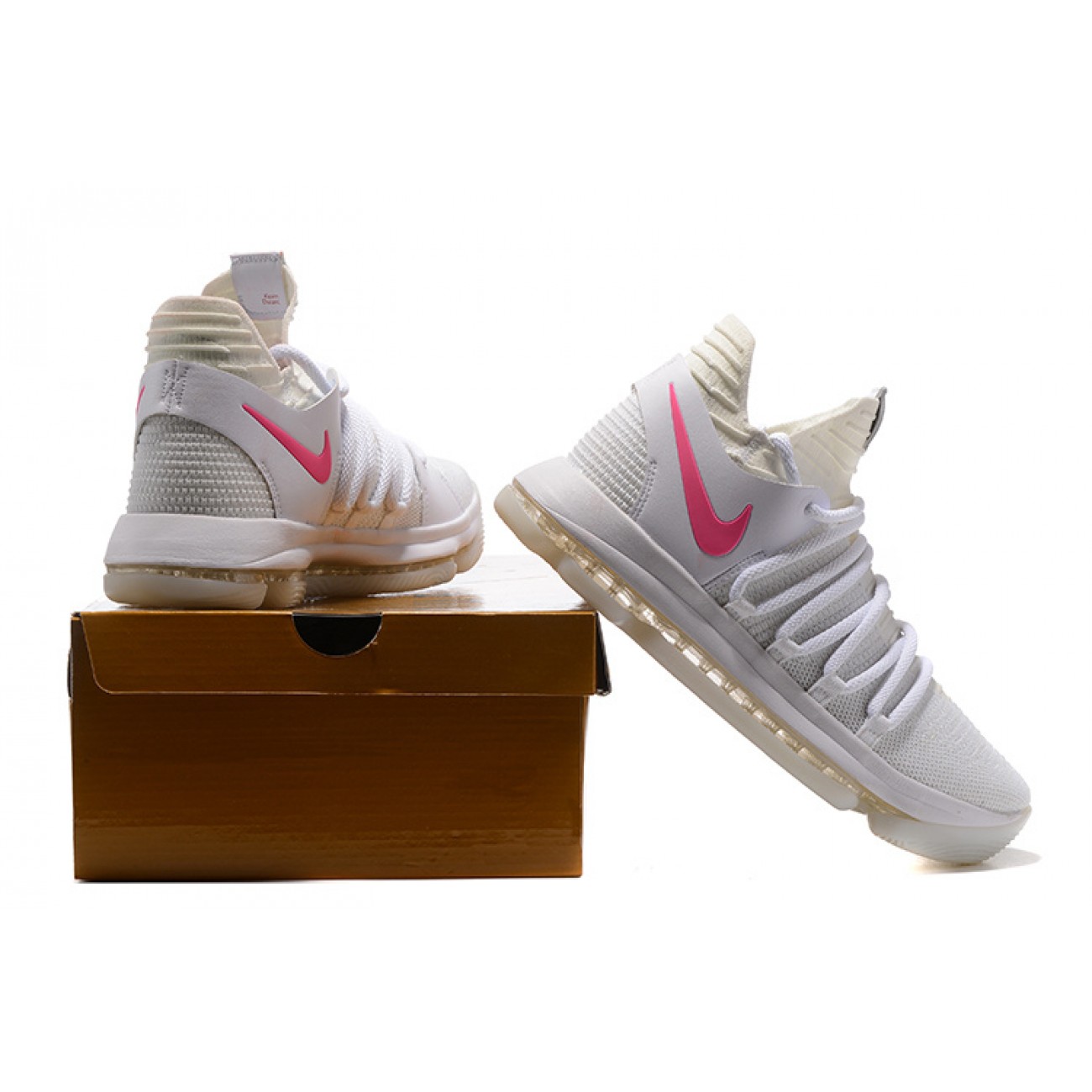 Kevin Durant KD10 White/Pink/Reflective