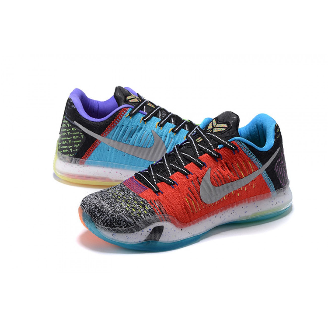 Kobe 10 Elite Low HTM "What The" Sky Blue/Red/Grey