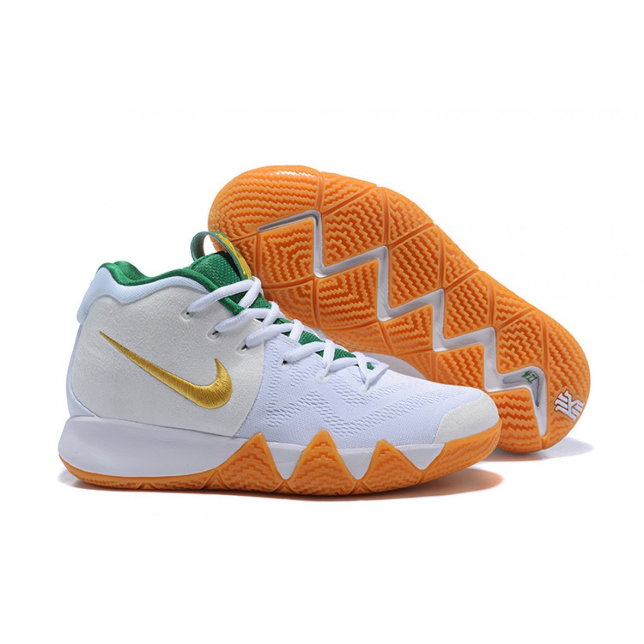 Kyrie 4 White/Green/Gold