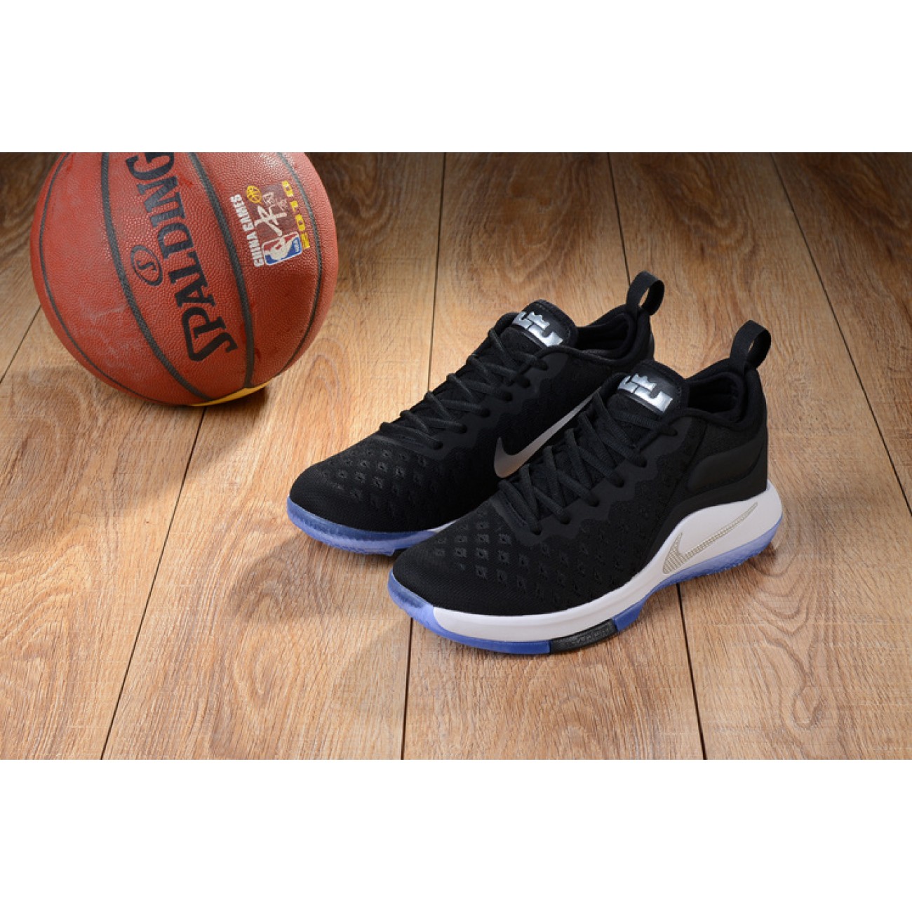 Lebron Witness 2 Flyknit Basketball Shoes Black/White/Silver