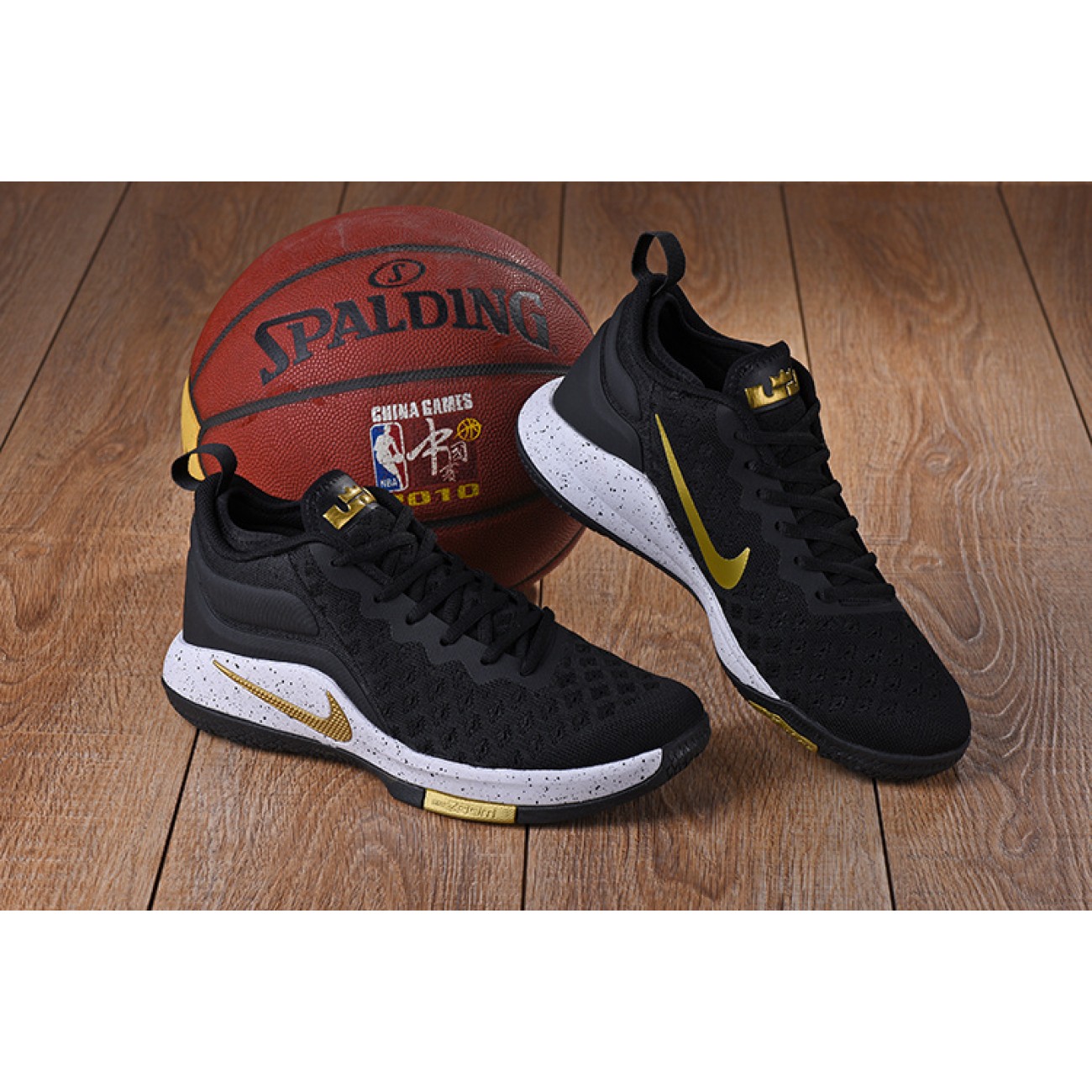 Lebron Witness 2 Flyknit Basketball Shoes Black/Gold