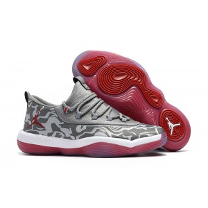 Air Jordan Super Fly Low Basketball Shoes Grey/Red