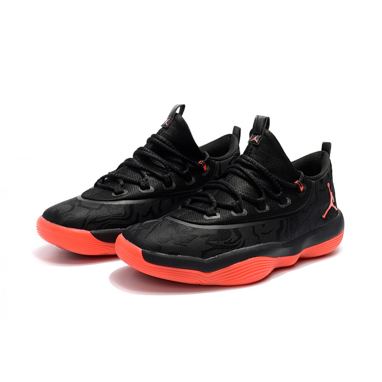 Air Jordan Super Fly Low Basketball Shoes Black/Red