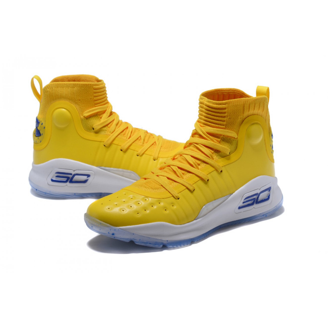 Under Armour UA Curry 4 "Braves" Yellow/Blue/White