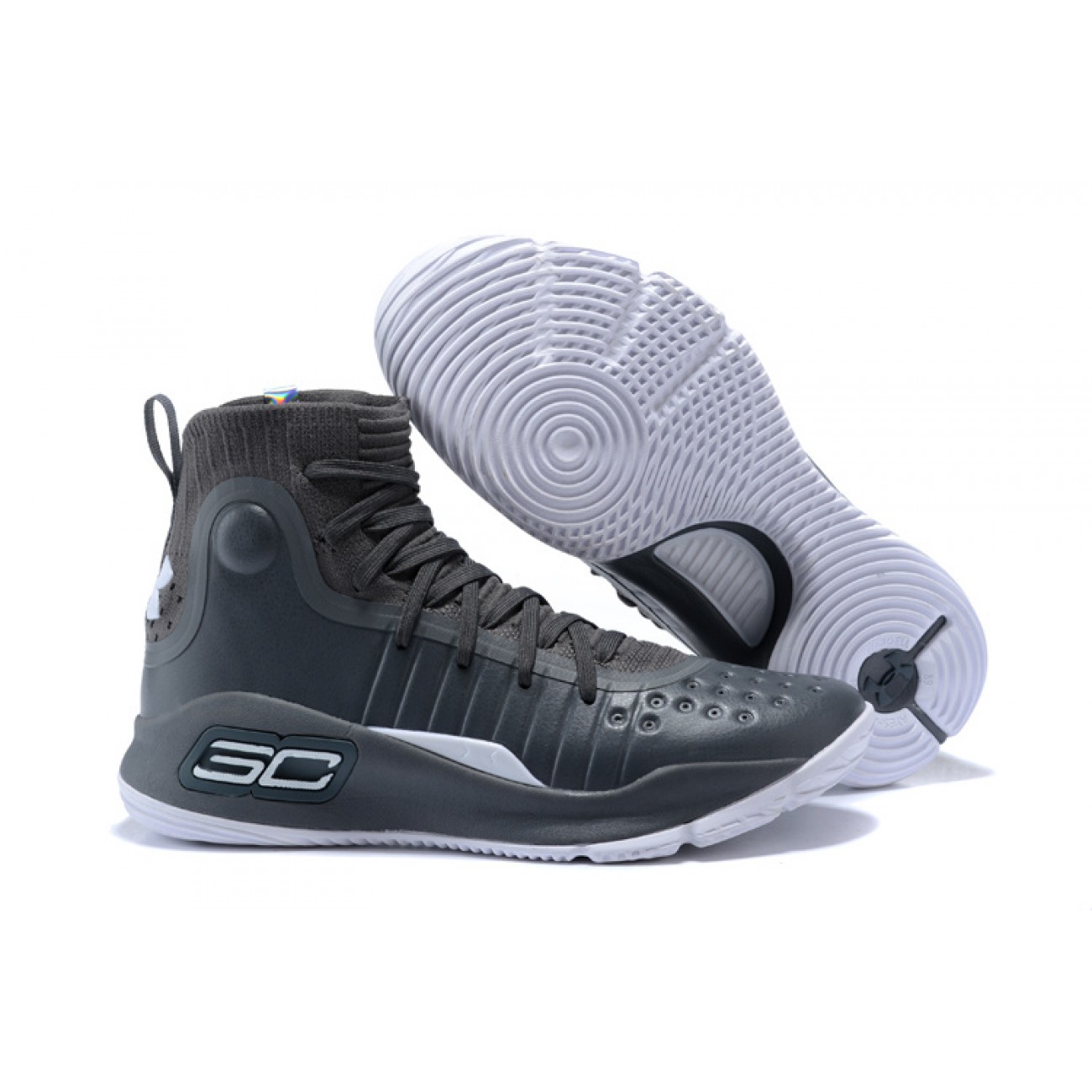 Under Armour UA Curry 4 Charcoal Grey/White