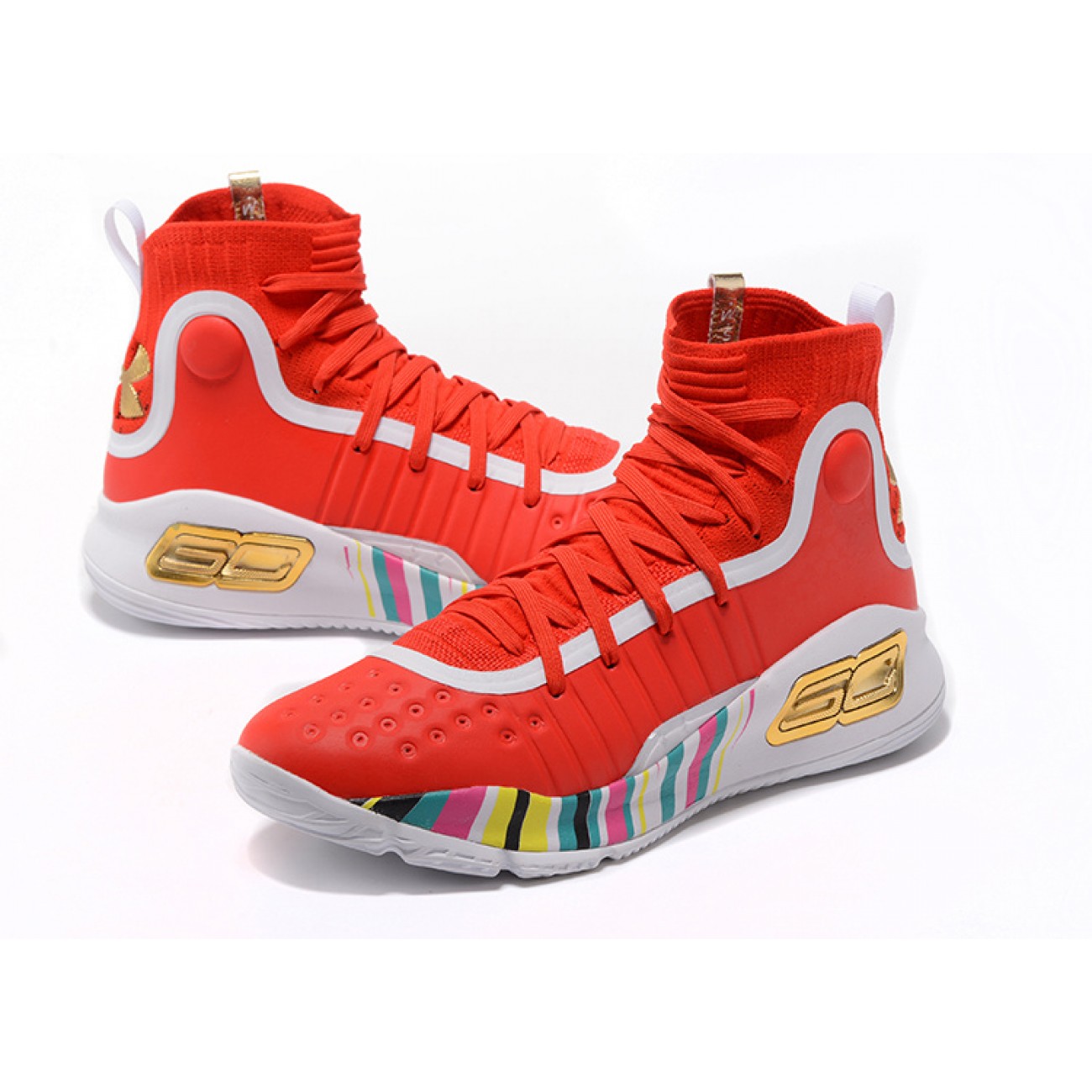 Under Armour UA Curry 4 "The Year of Rooster" Red/Gold