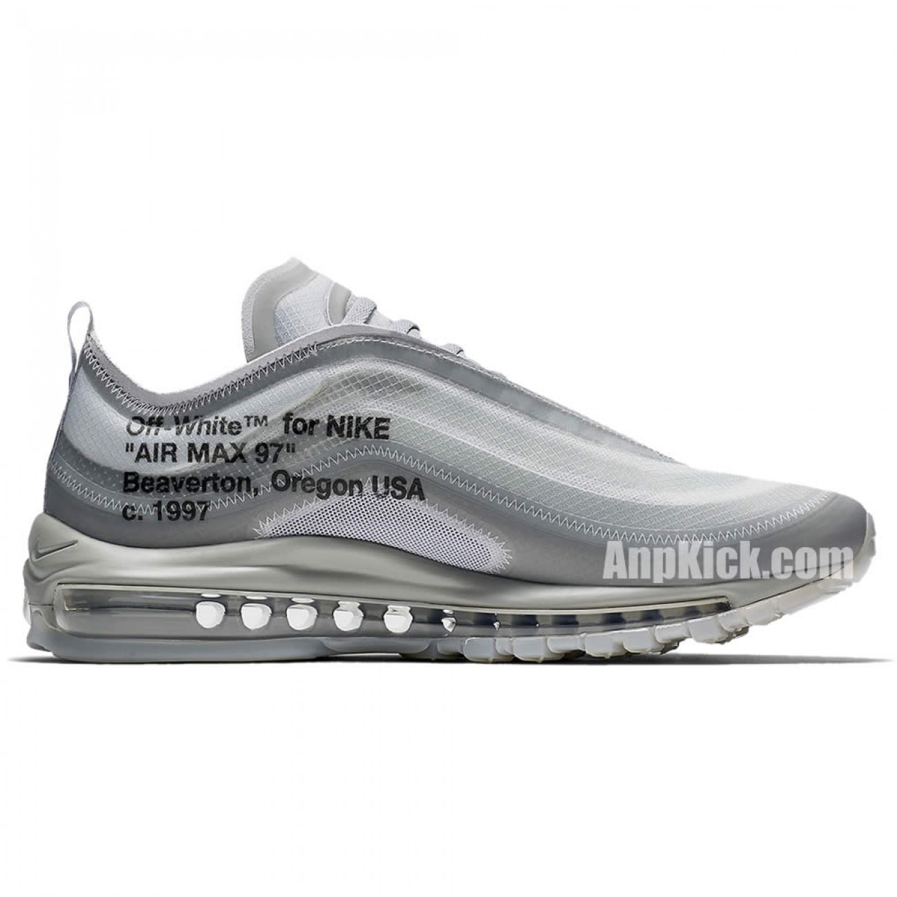 Off-White x Nike Air Max 97 Green Grey Mens Womens Shoes AJ4585-101