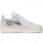 Off-White x Air Force 1 Low Silver "The Ten" AF100 ComplexCon 07 Shoes AO4297-100