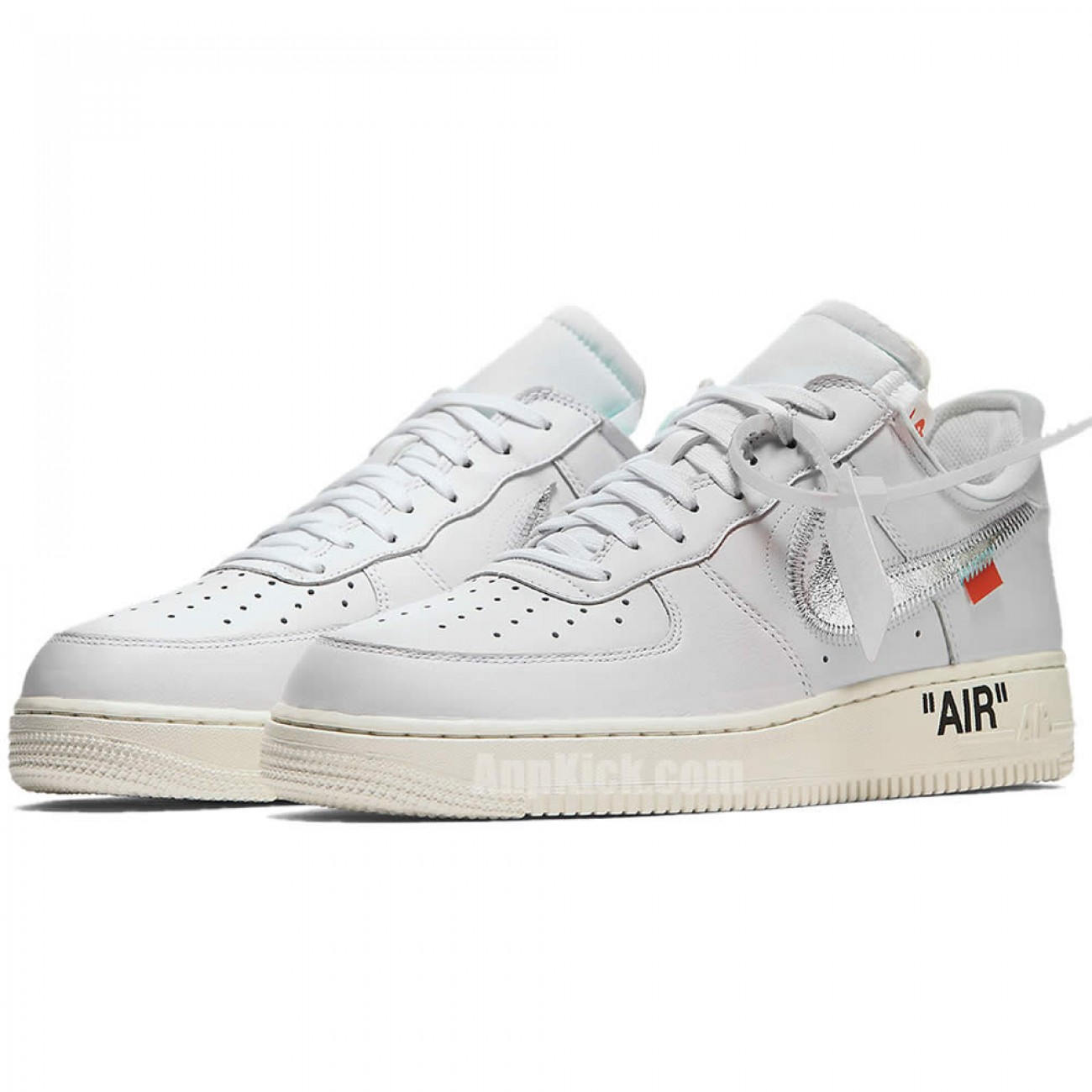 Off-White x Air Force 1 Low Silver "The Ten" AF100 ComplexCon 07 Shoes AO4297-100