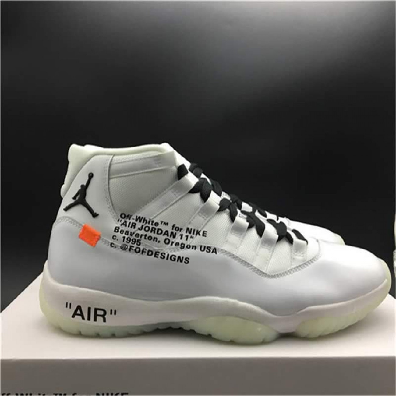 Off-White x Air Jordan 11 AJ11 All White Customize Shoes Jordans