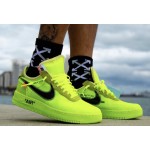 Off-White x Nike Air Force 1 Low "Volt" Green Release Date AO4606-700