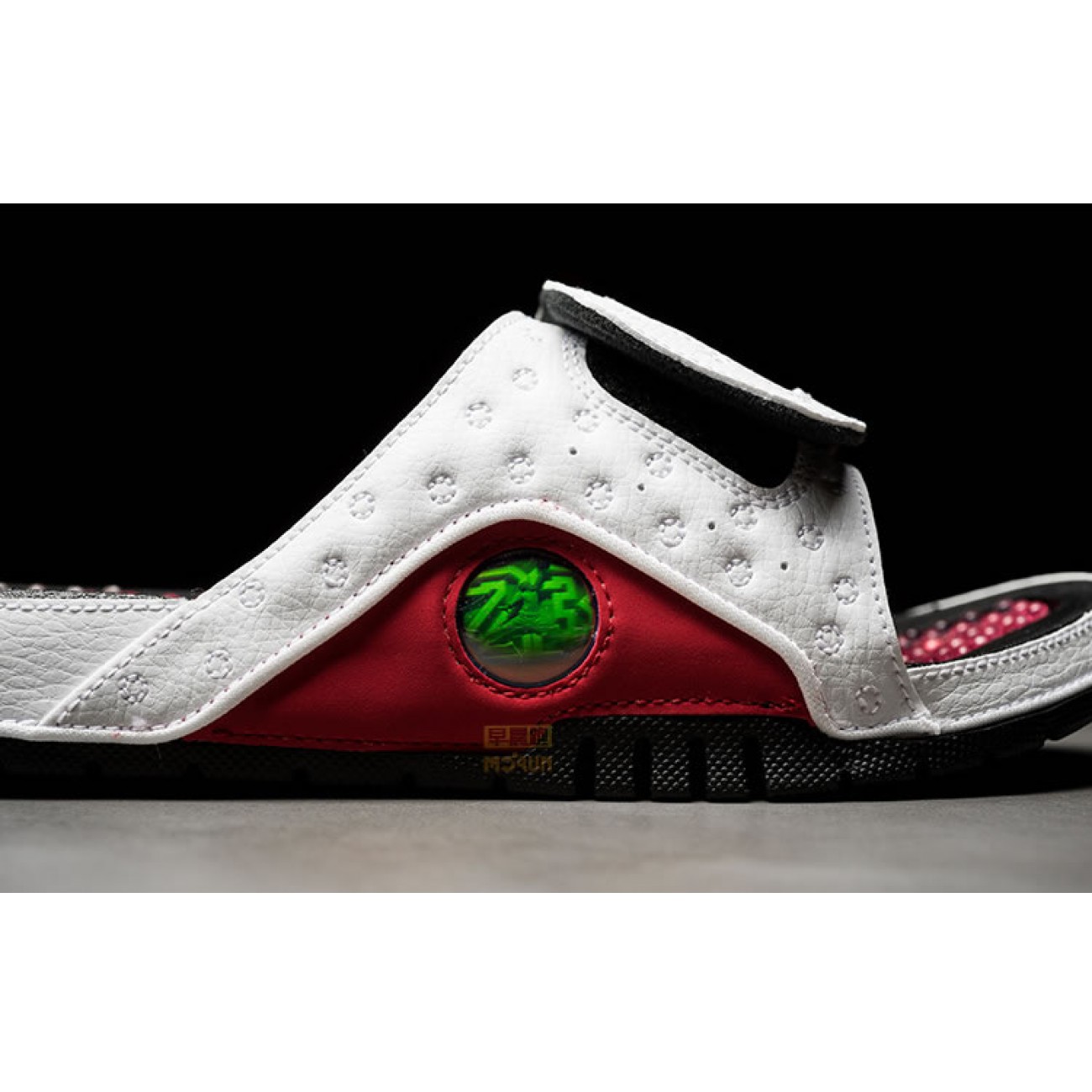 Air Jordan Hydro 13 Sandals Slippers White Black Red 684915-101