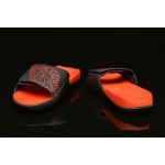 Air Jordan Hydro 7 Sandals Slippers Black Orange Wmns AA2516-003 Mens AA2517-003