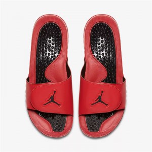 Air Jordan Hydro V Retro AJ5 Sandals Slippers Red Black 555501-601