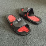 Air Jordan Hydro XI AJ11 Black Red Sandals Slippers