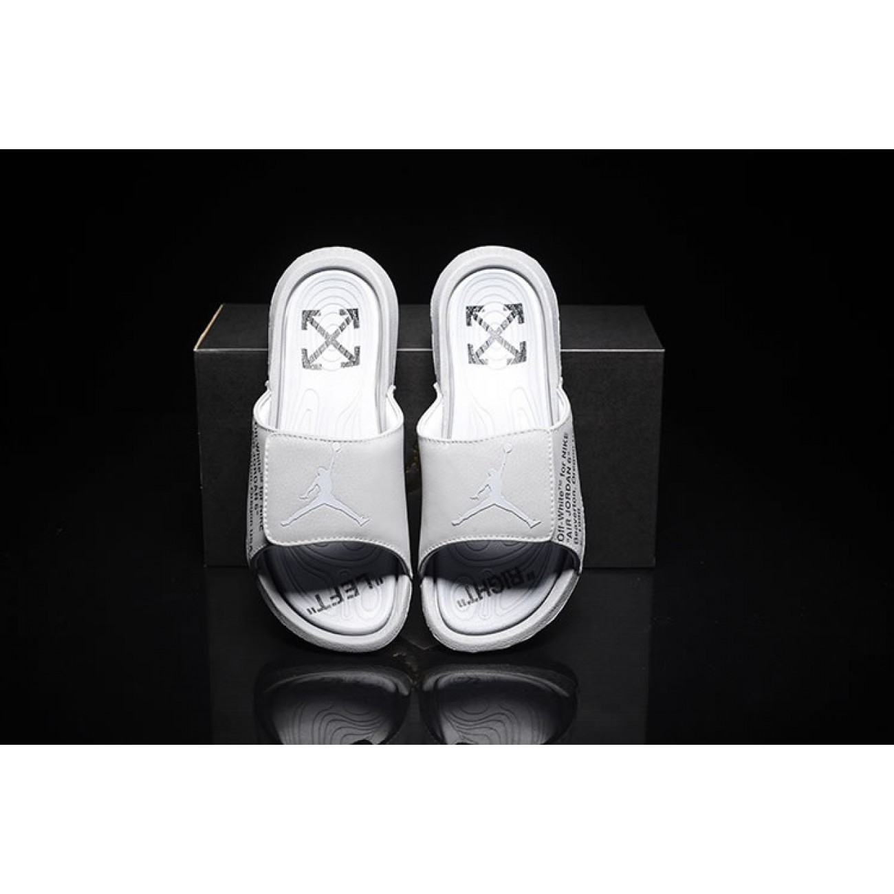 Off-White x Jordan Hydro 6 Sandals Slippers 881473-881474-004