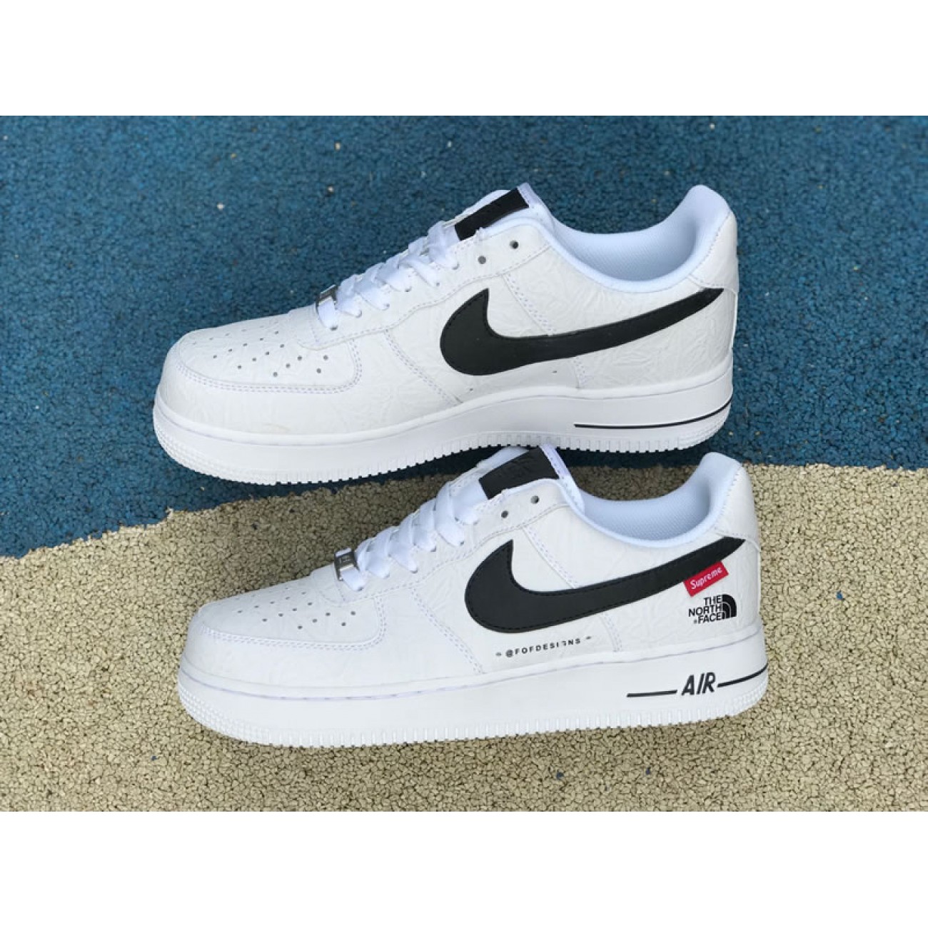 Supreme® x The North Face x Nike Air Force 1 Sup AF1 Low White/Black AR3066-100