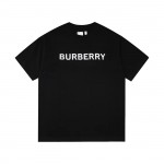 Burberry Logo Print Cotton Oversized T-Shirt Black Blue White AW22