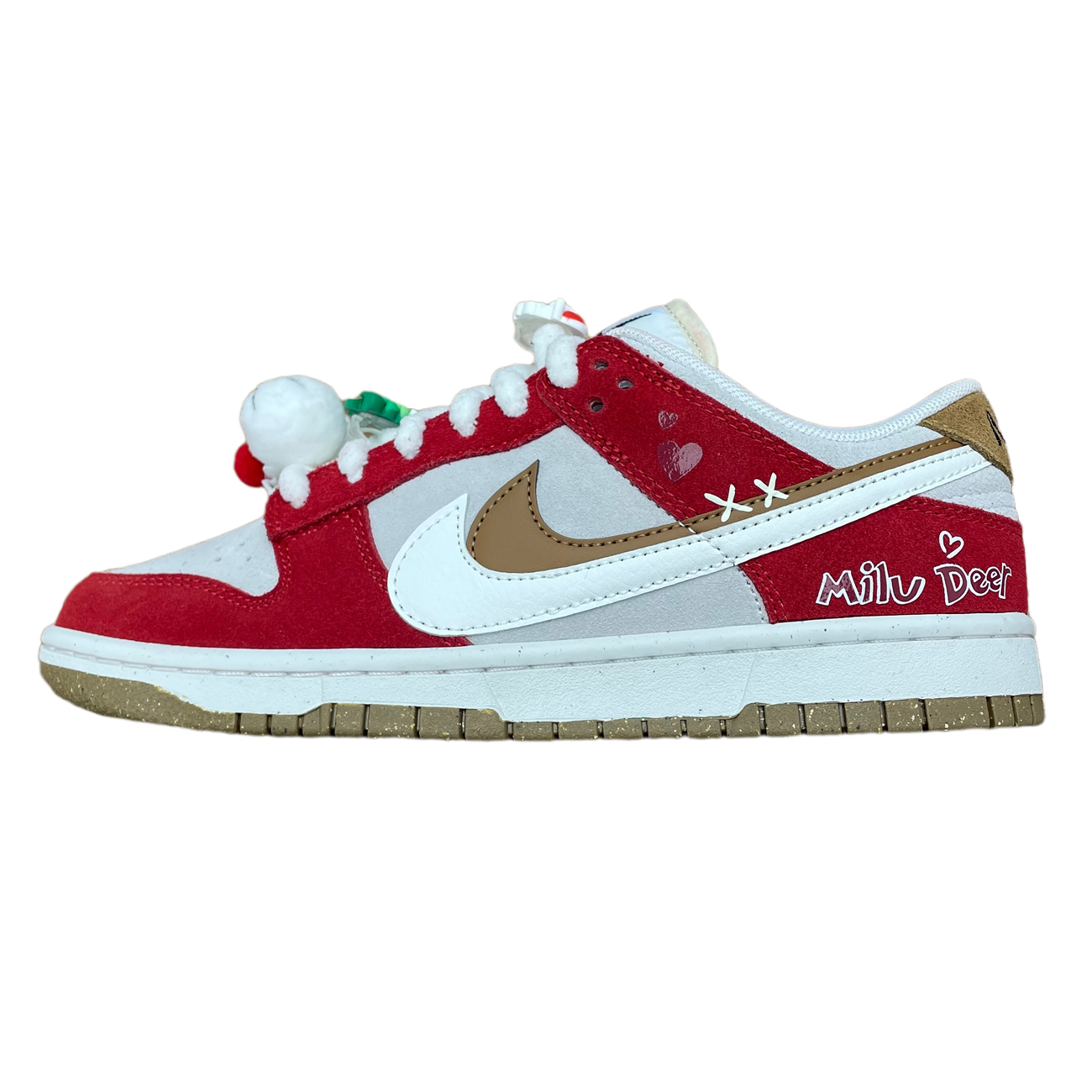 Nike SB Dunk Low 85 Christmas Red white Brown DO9457-112