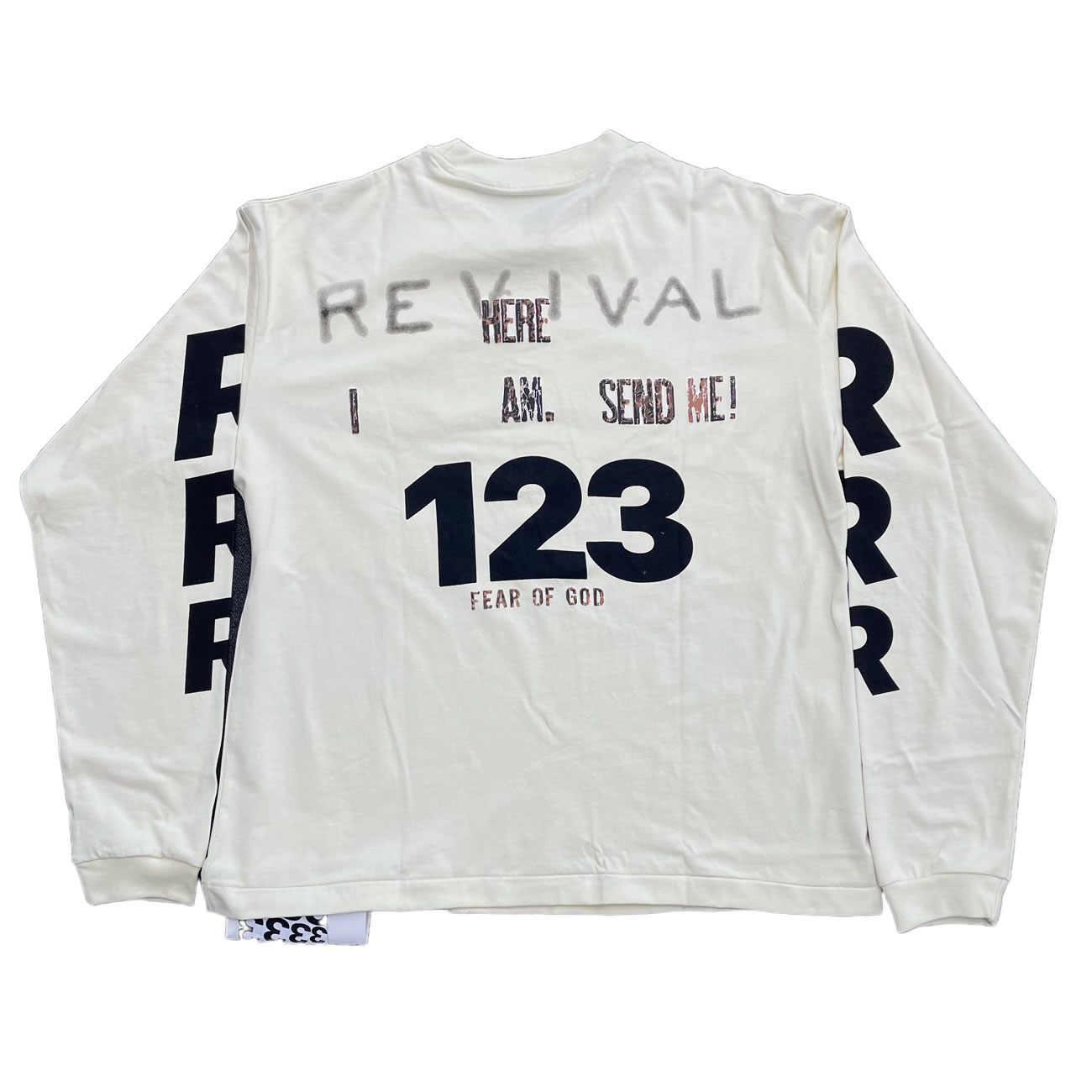 Fear of God x RRR123 Revival LS T-shirt Ivory FW22