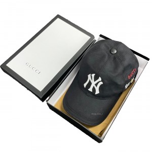Gu-cci NY Yankees Embroidered Butterfly Baseball Cap