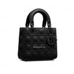 DIOR MY LADY ABC Black ultra-matte Canage calfskin with rattan pattern M0538SLOI-M989
