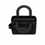DIOR MY LADY ABC Black ultra-matte Canage calfskin with rattan pattern M0538SLOI-M989