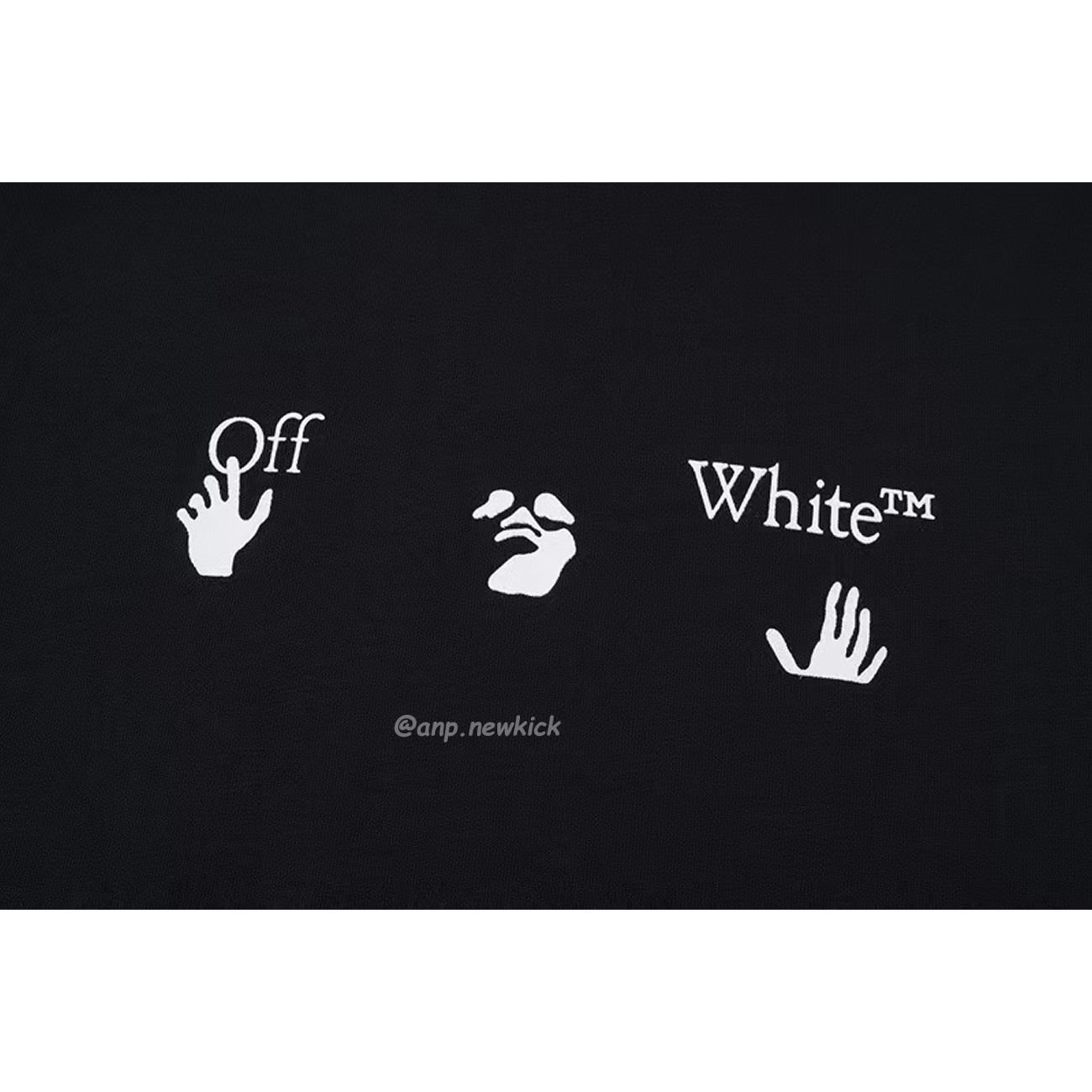 OFF-WHITE White Black Blue Arrow Print Slim T-Shirt