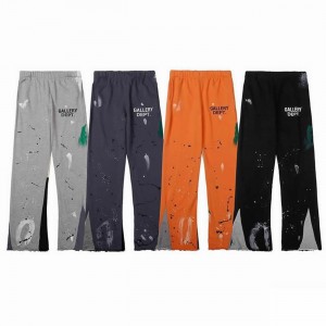 Gallery Dept. Painted Flare Sweat Pants Washed Black Navy Orange Grey SS21